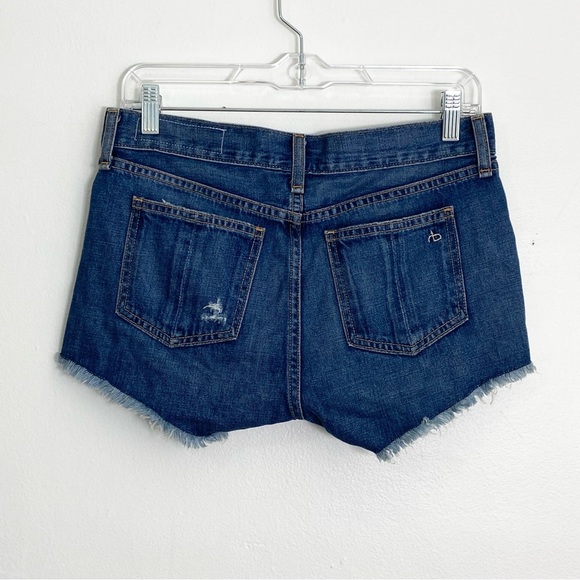 Rag & Bone Johny Jean Shorts Womens 24  Distressed Cut Off - Picture 4 of 7